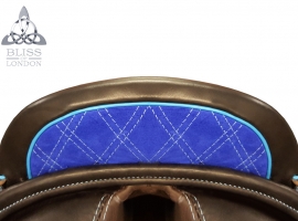 Blue, with light blue welt.