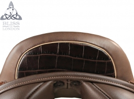 Cocoa Croc Cantle with Cream Welt