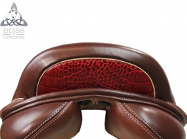 Claret Croc Cantle