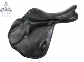 Paramour Eventer Black with Navy Stitching